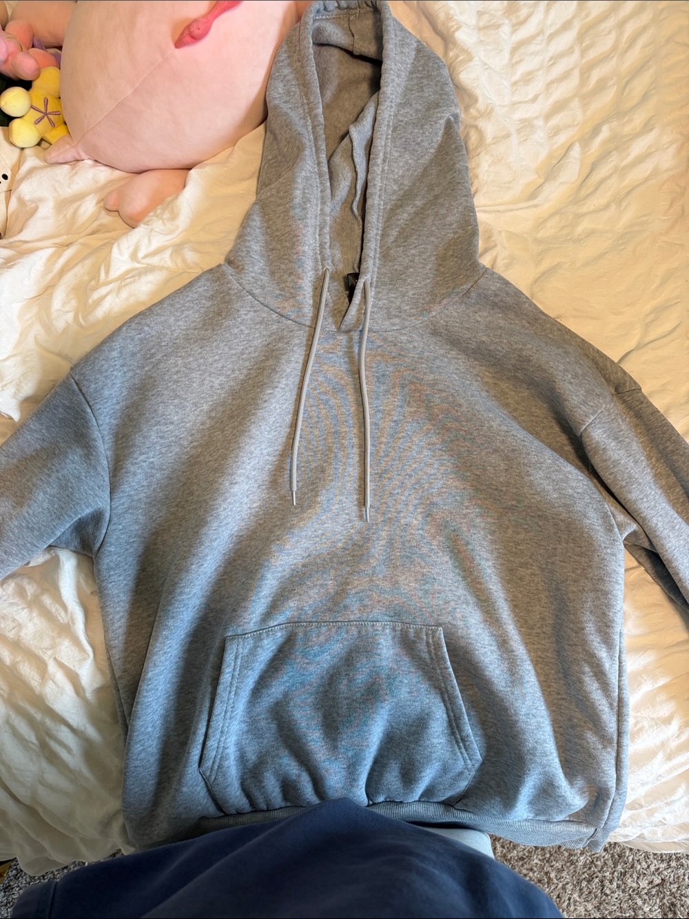 SHEIN Gray Crewneck Hoodie Sweatshirt